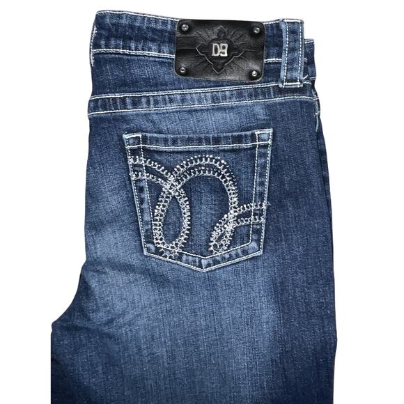 D9 Women's Turner Jeans Size 30 Bootcut Embellished Rhinestones 5-Pocket Styling - Picture 6 of 8